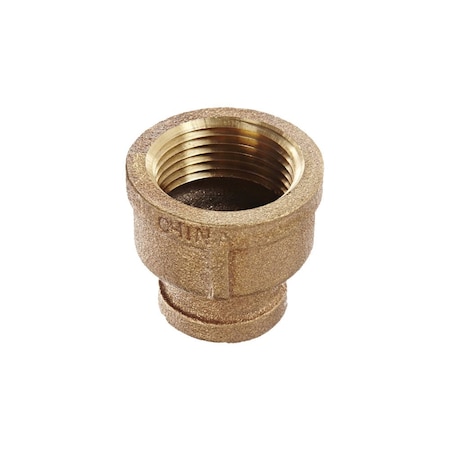 Thrifco Plumbing 1-1/2 X 3/4 Brass Reducer Coupling 5318045